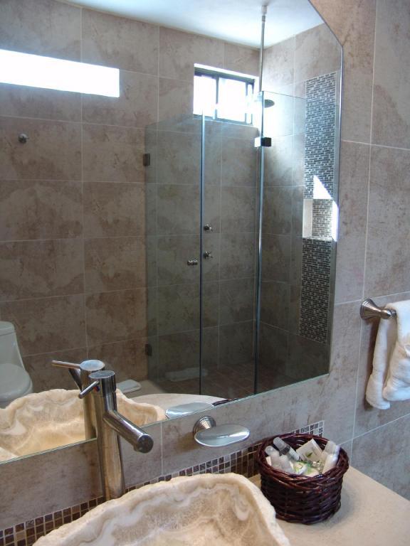Casa Del Tio Hotel Boutique San Miguel de Allende Szoba fotó A shower door