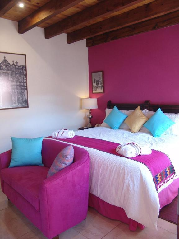 Casa Del Tio Hotel Boutique San Miguel de Allende Szoba fotó A bedroom at the hotel